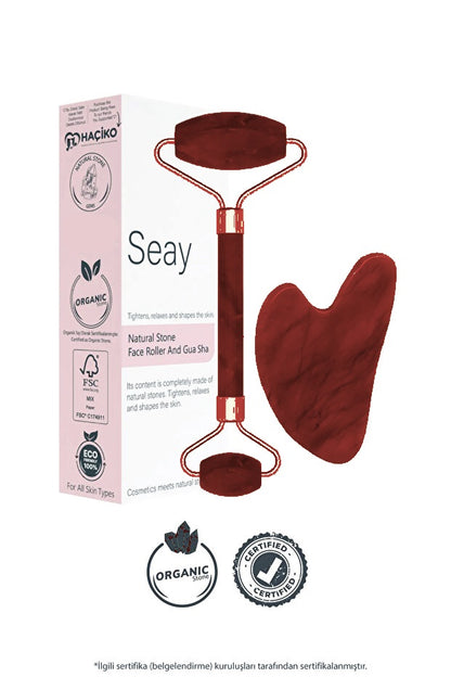 Gua Sha ve Face Roller Yüz Masaj Seti